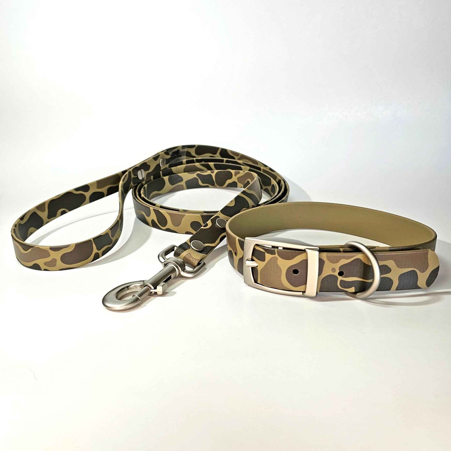 Matching Set - WDG Vintage Camo Biothane® Collar & Lead
