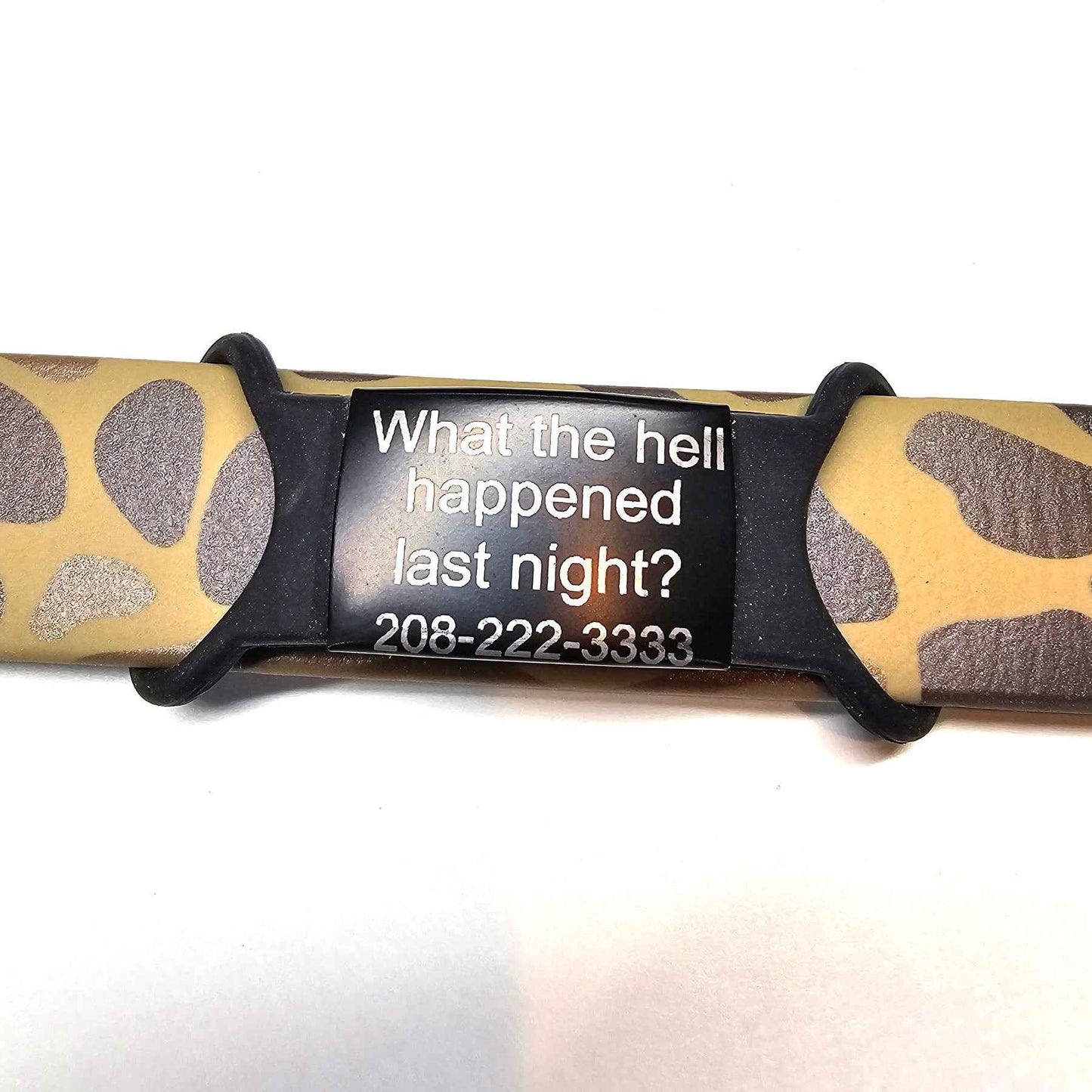 Silent Slide On ID Tag