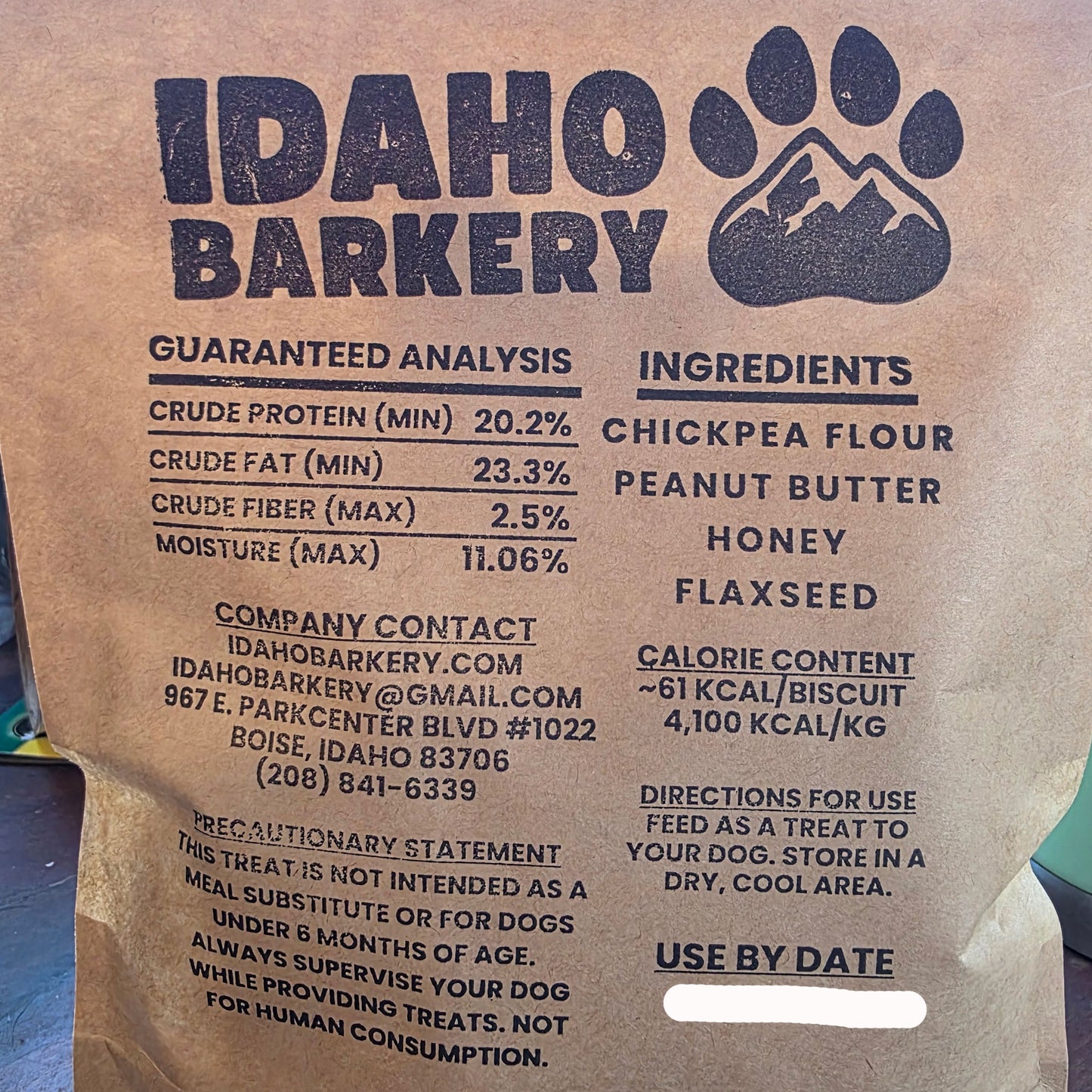 Idaho Barkery - WDG Logo Peanut Butter Biscuits