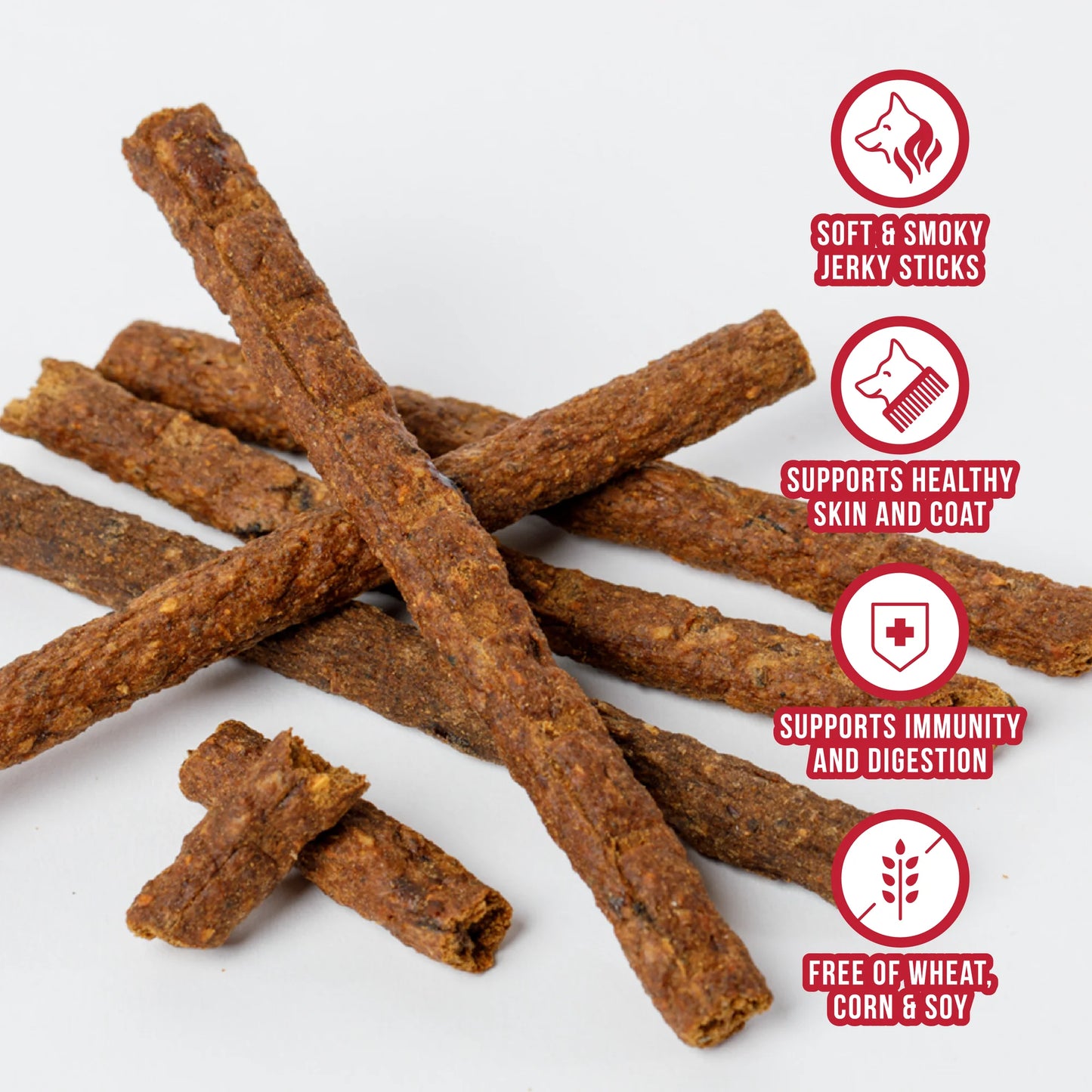 Wild Ranger BEEF & SUPERFOODS DOG JERKY TREATS 8OZ