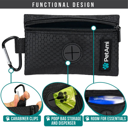 PetAmi Slim Dog Poop Bag Holder