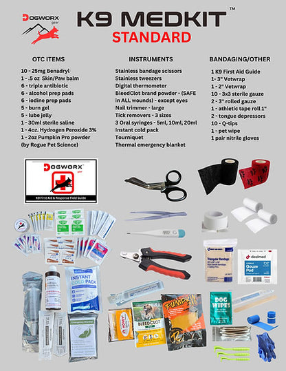 DOGWORX K9 MEDKIT - STANDARD | First Aid Kit for Dogs