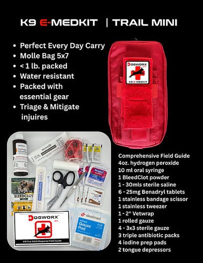 DOGWORX K9 MEDKIT - TRAIL MINI | First Aid Kit for Dogs