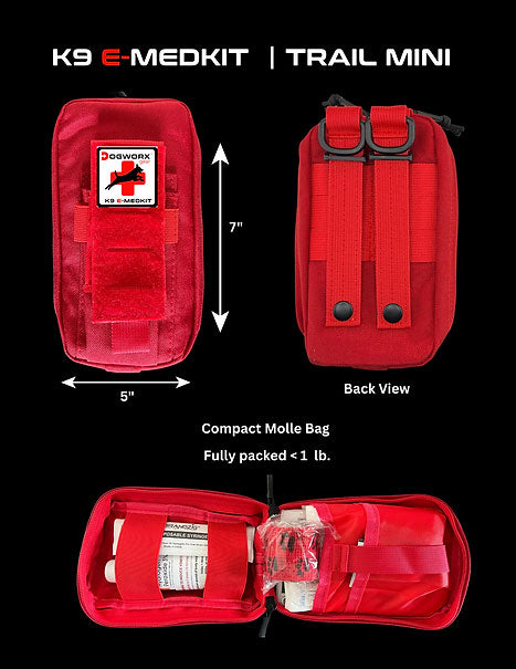 DOGWORX K9 MEDKIT - TRAIL MINI | First Aid Kit for Dogs