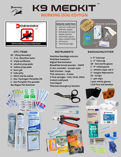 DOGWORX K9 MEDKIT - WORKING DOG EDITION | First Aid Kit for Dogs