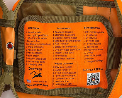DOGWORX K9 MEDKIT - WORKING DOG EDITION | First Aid Kit for Dogs